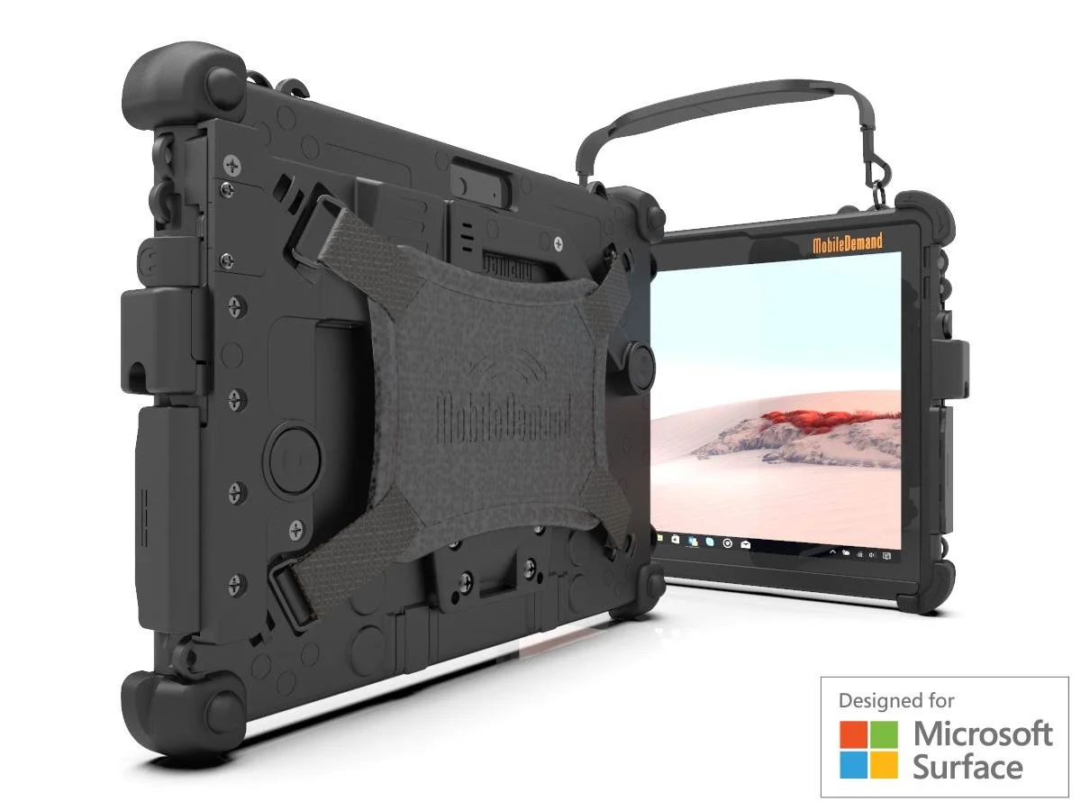 Microsoft Surface Go 4 with Rugged Case and Integrated Barcode